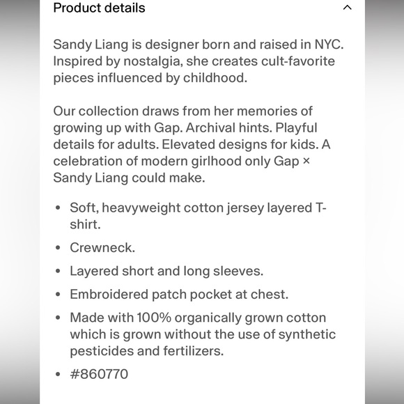 SANDY LIANG Navy Long Sleeve T-Shirt - Picture 3 of 8